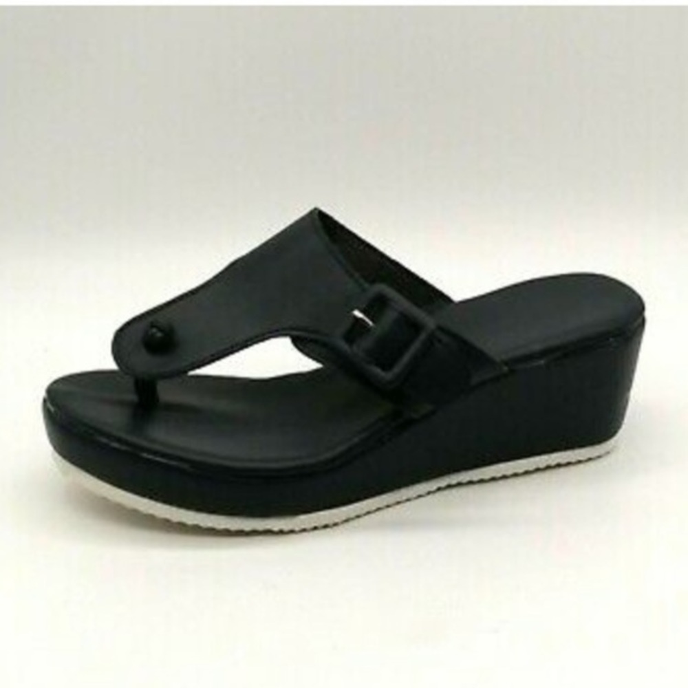 Lily Women’s Wedge Sandals sz 9 Navy Blue NEW # Bag DE